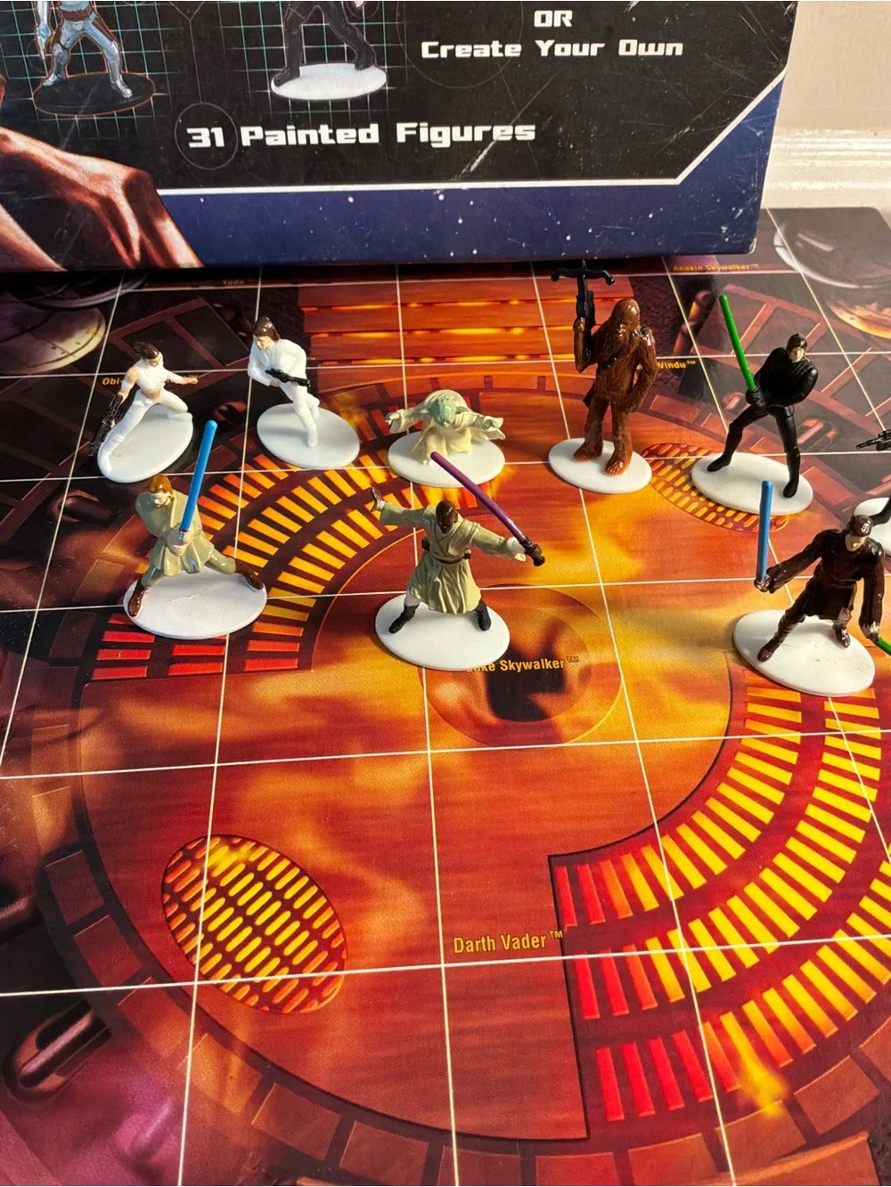 2002 Star Wars Epic Duels Game Set - with 31 painted figures